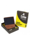 Carteira masculina de Lois Rogers em lona/couro
