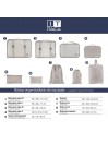 9Pz Feminino/Masculino Organizador Bolsas Itaca Spey Em Poliéster
