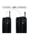 Set of 2/3 suitcases (Cabin, Medium and Large) Dkny-4506 Your Call rigid with L capacity.