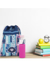 Tasche für Mädchen Skpat Sheyenne Portiertasche Verschluss mit Kordelzug, Schlüsselanhänger zum Set
