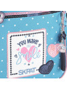 Sac à dos pour enfants pour fille avec poignée supérieure et porte-clés pour définir Skpat Smile