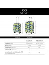 Suitcase 60cm Skpat camo rigid with capacity 64 L