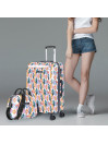 Medium Coimbra rigid suitcases with L capacity