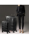 Set di 2 valigie (Cabina, Grande) Stoccarda rigida/morbida con capacità di 92 L