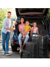 Set of 2/3 suitcases (Cabin, Medium and Large) Stuttgart rigid/soft with capacity of 92 L