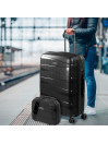 [Set of 3 suitcases (Cabin, Medium and Large)] Stuttgart rigid/soft with capacity of 0 L