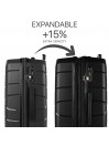 Venice rigid/soft medium suitcases with a capacity of 105 L