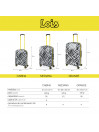 Lot de 2/3 valises (Cabine, Medium et Large) Kenner rigide d'une capacité de 88 L
