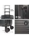 [Conjunto de 3 malas (Cabin, Medium e Large)] Padua rígida com uma capacidade de 99 L.