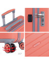 Ensemble de bagages (cabine, moyen et grand) Monaco Rigid d'une capacité de 95L, avec TSA et USB