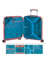 Set valigie (medie e grandi) Monaco in ABS Allungabile con capacità di 162 L con TSA e USB
