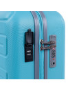 Valise cabine rigide Monaco en ABS d'une capacité de 35L avec TSA et serrure USB