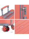 Grande valigia Monaco Rigid ABS con capacità di 95L con lucchetto TSA