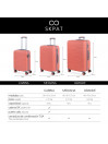 Grande valigia Monaco Rigid ABS con capacità di 95L con lucchetto TSA