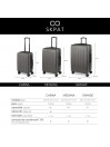 Maleta 60 Cms Mediana Skpat Lisboa Rígida En Abs Extensible Con Capacidad De 65L Tsa Integrado