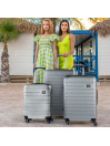 Nantes rigid medium suitcases with L capacity