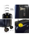Valises rigides/souples Smiley moyennes avec capacité L