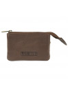 Lois KodiaK leather purse for men in leather color with keychain