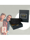 Lois Keel men s leather wallet with keychain and RFID
