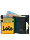 Lois Isthmus men s wallet in leatherette/nylon