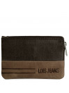 Borsa da uomo in pelle Lois Dutton con RFID e portachiavi