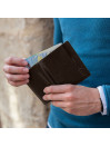 Portefeuille vertical pour homme Lois de la collection Eagle en cuir véritable