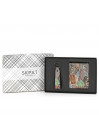 Pack Wallet + Homme porte-clés Skpat Coffrets cadeaux Maroquinerie Skpat Cro en cuir