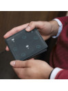 Pack Portemonnaie + Herren Schlüsselanhänger Skpat Geschenkpakete Lederwaren Skpat Cro aus Leder