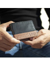 Lois Durham men s wallet in leather