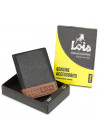 Lois Durham men s wallet in leather