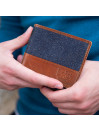 Lois Rogers men s wallet in canvas/leather