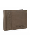 Lois Elk Men s Carteira de couro em couro