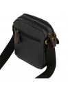 Lois Hubbard Homme s Bandoulière en toile enduite/cuir