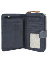 Damen-Portemonnaie Lois Pasadena aus Polyester-Canvas-Kunstleder