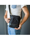 Jaslen Dortmund men s shoulder strap in vegan nylon-leather