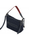 Borsa a tracolla da donna con tracolla Lois Asgard in denim-ecopelle