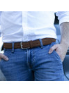 Lois men s belt in velvet leather color