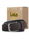 Lois men s belt in velvet leather color