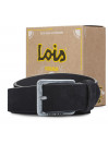 Cinturon De Hombre Lois En Piel Terciopelado Color