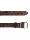 Lois men s belt in die-cut leather color