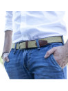 Ceinture Lois pour homme en couleur textile-cuir
