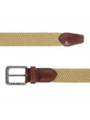 Ceinture Lois pour homme en couleur textile-cuir