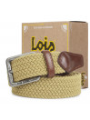 Ceinture Lois pour homme en couleur textile-cuir