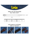 Cintura donna Lois in pelle intrecciata