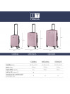 Medium Tiber Rigid Suitcases With L-Capacity