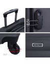 Set Of 2/3 Suitcases (Cabin, Medium And Large) Simoa Rigida With Capacity Of L