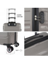 Bagages Moyens Bristol Rigide / Souple Avec Une Capacité De 94 L