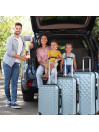Medium Diamond Rigid Suitcases With L Capacity