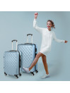 Medium Diamond Rigid Suitcases With L Capacity