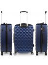 Lot De 2/3 Valises (Cabine, Medium Et Large) Diamant Rigide D'une Capacité De L